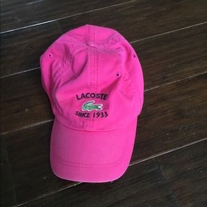 Lacoste pink cap